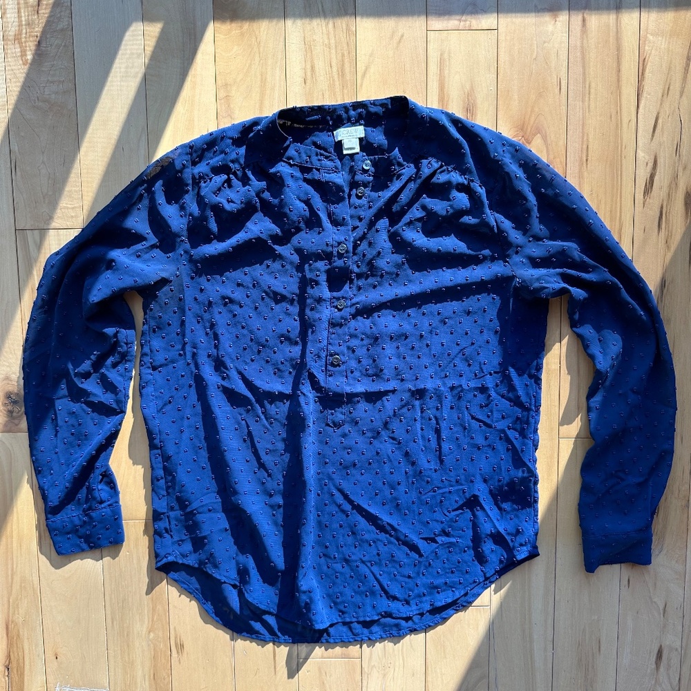 J.Crew Factory 3/4 sleeve Novelty Artist Top‎